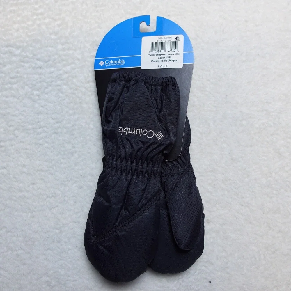 Columbia Chippewa II Long Mitten Toddler O/S Black Omni-Shield CC5012-010